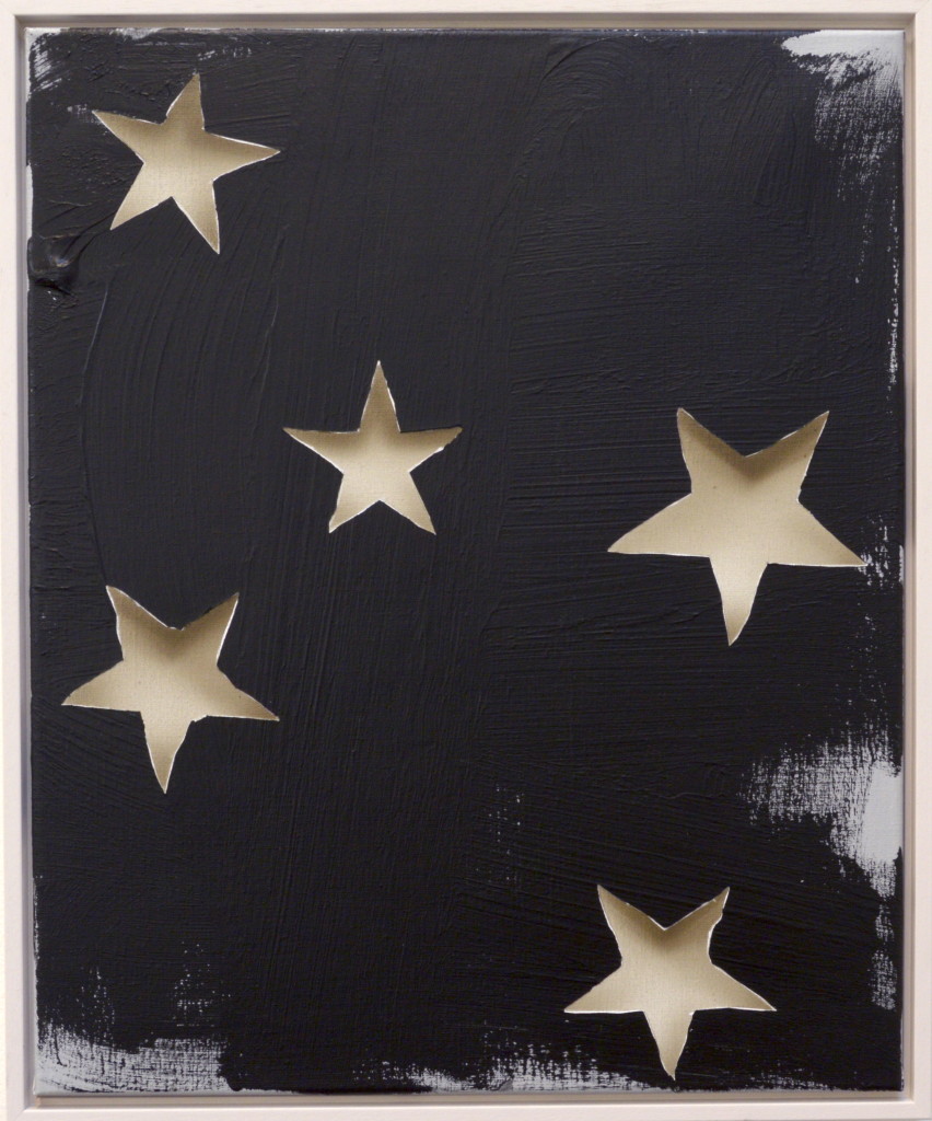 LH13 untitled 2 (stars) acrylic on linen 45 x 55cm