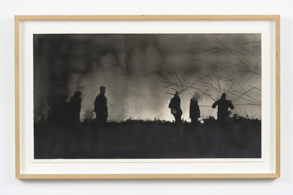 Koen Vermeule, Ghost Parc, 38 x 67 cm, gouache op papier